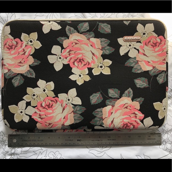 Floral Print Kayond Laptop Case - Picture 4 of 6